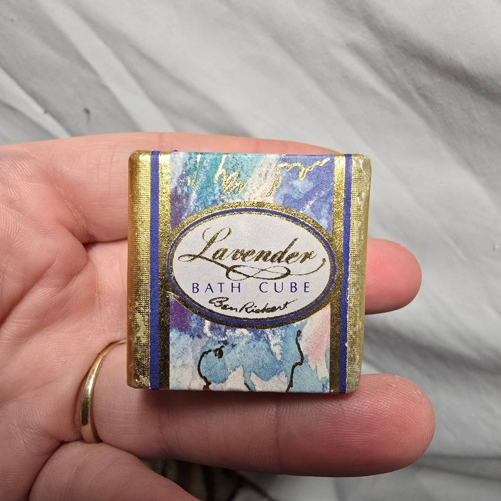 Ben Rickert Lavender Bath Cube 1.5 oz 42g Scented Relaxing Bath Fizzy Soaker